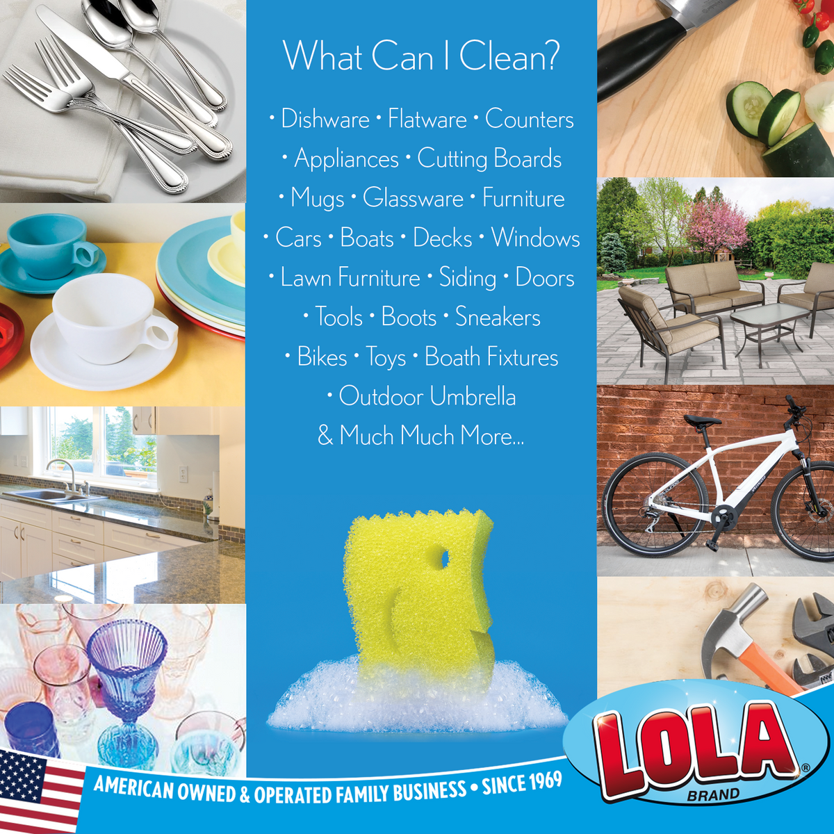 Multi-Use Cleaning Sponge, 9 CT Y714