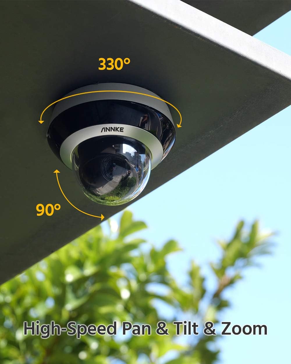 4MP PoE IP PTZ Dome Security Camera with 4X Optical Zoom V99058