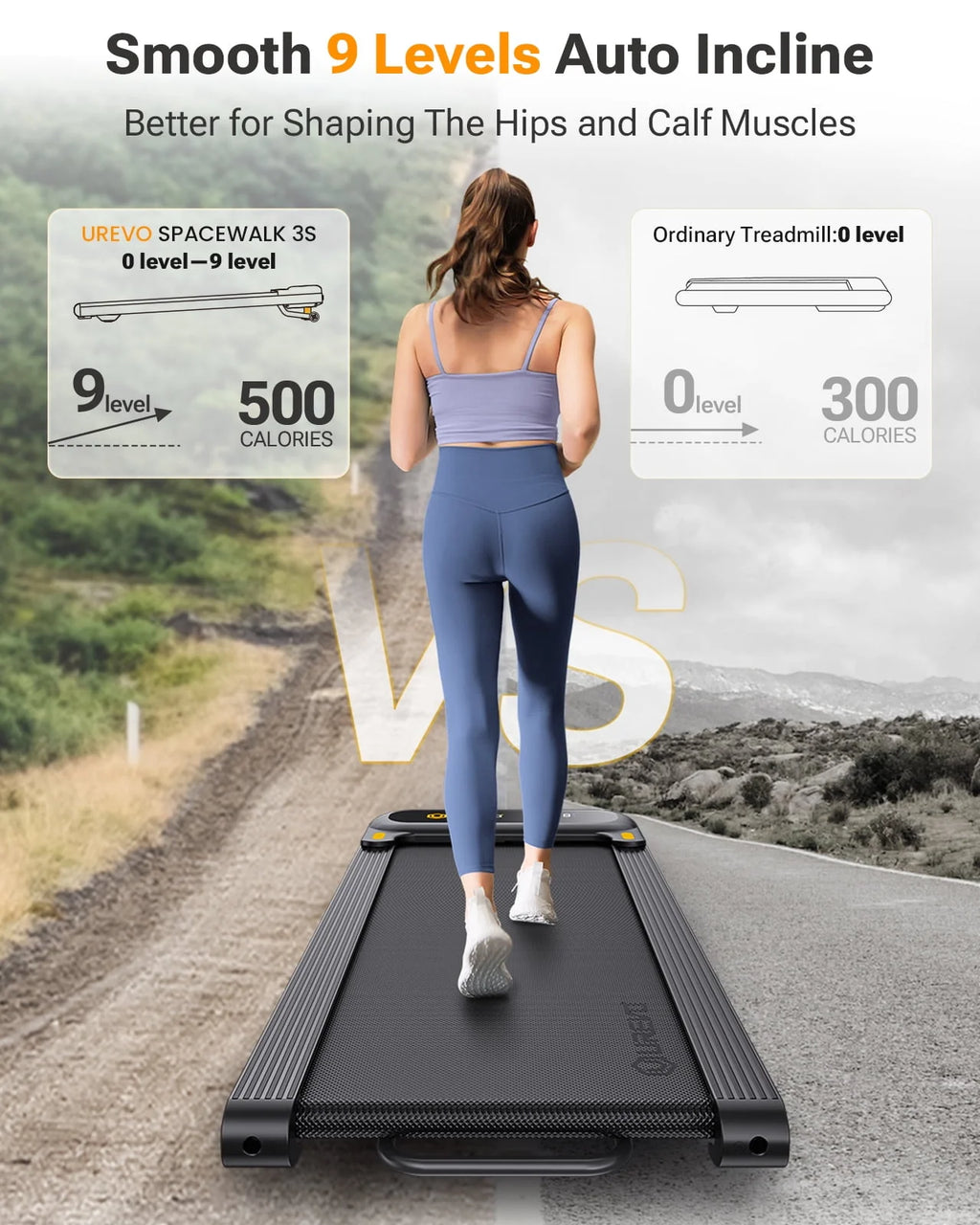 2 in 1 Under Desk Treadmill with Remote Control W818