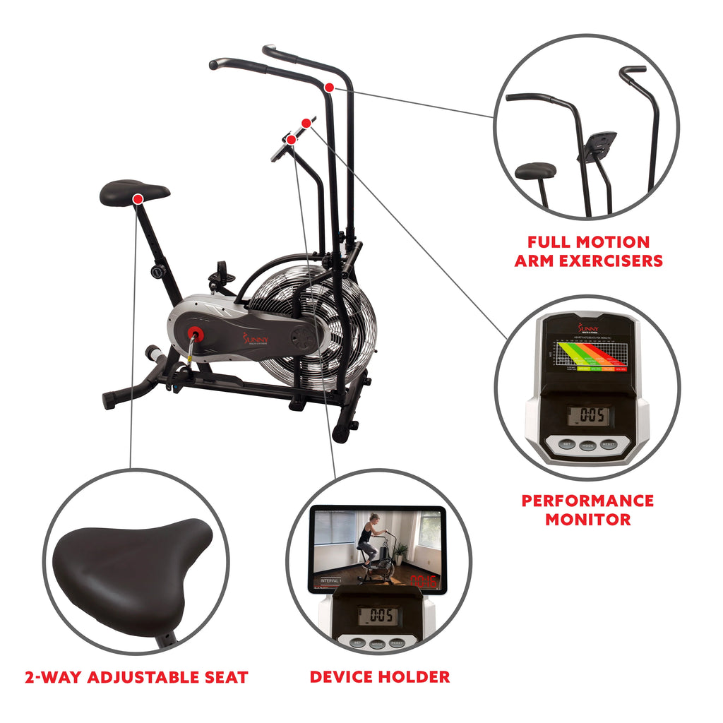 Indoor Stationary Upright Air Bike I64088