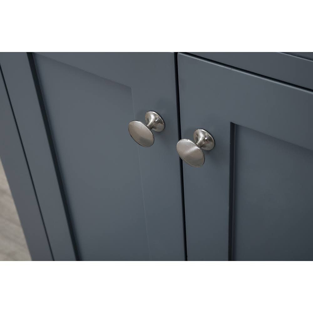 24 in. Single Gray Bathroom Vanity with Carrera Marble Top L5330