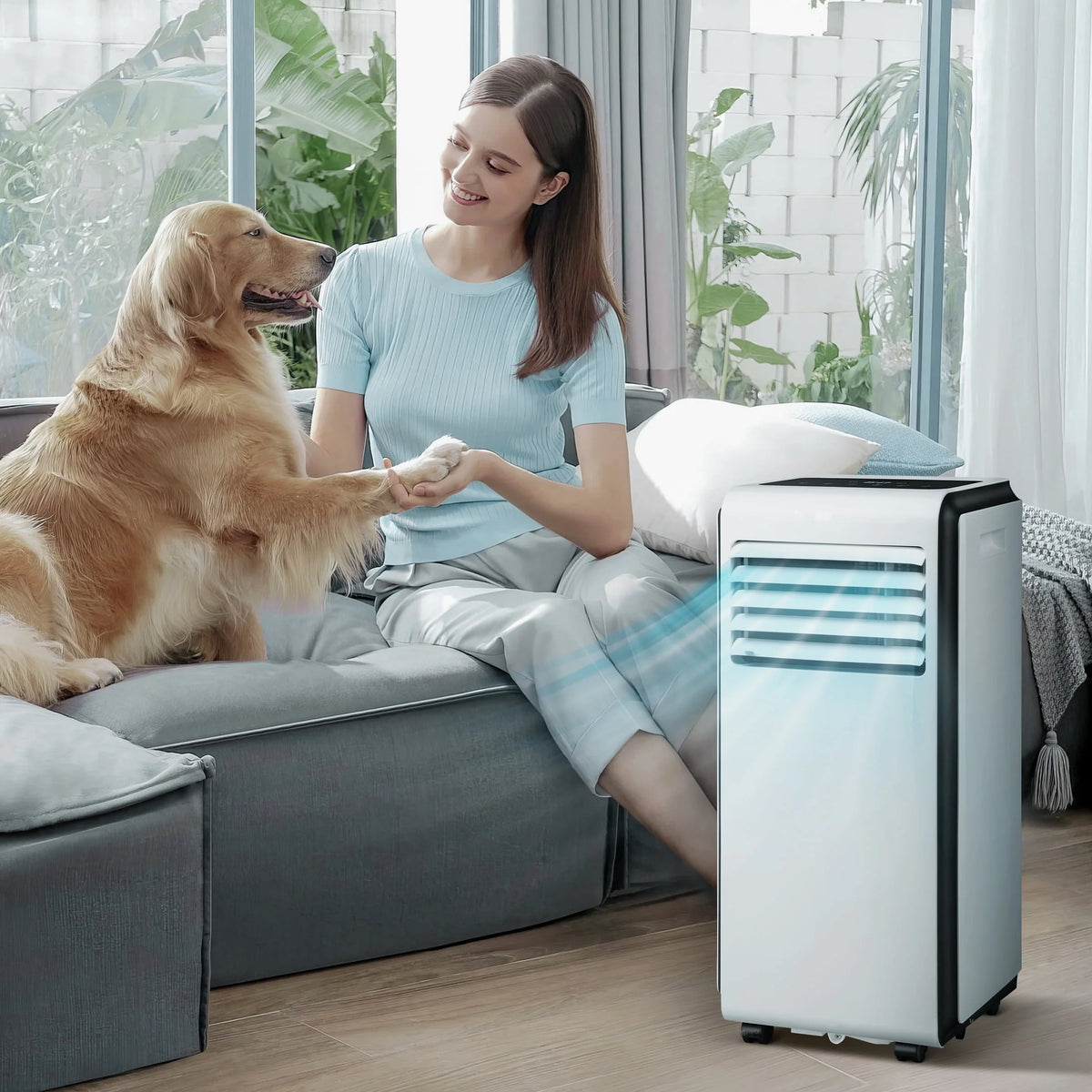 5,000 BTU Portable Air Conditioner Dehumidifier Fan C926