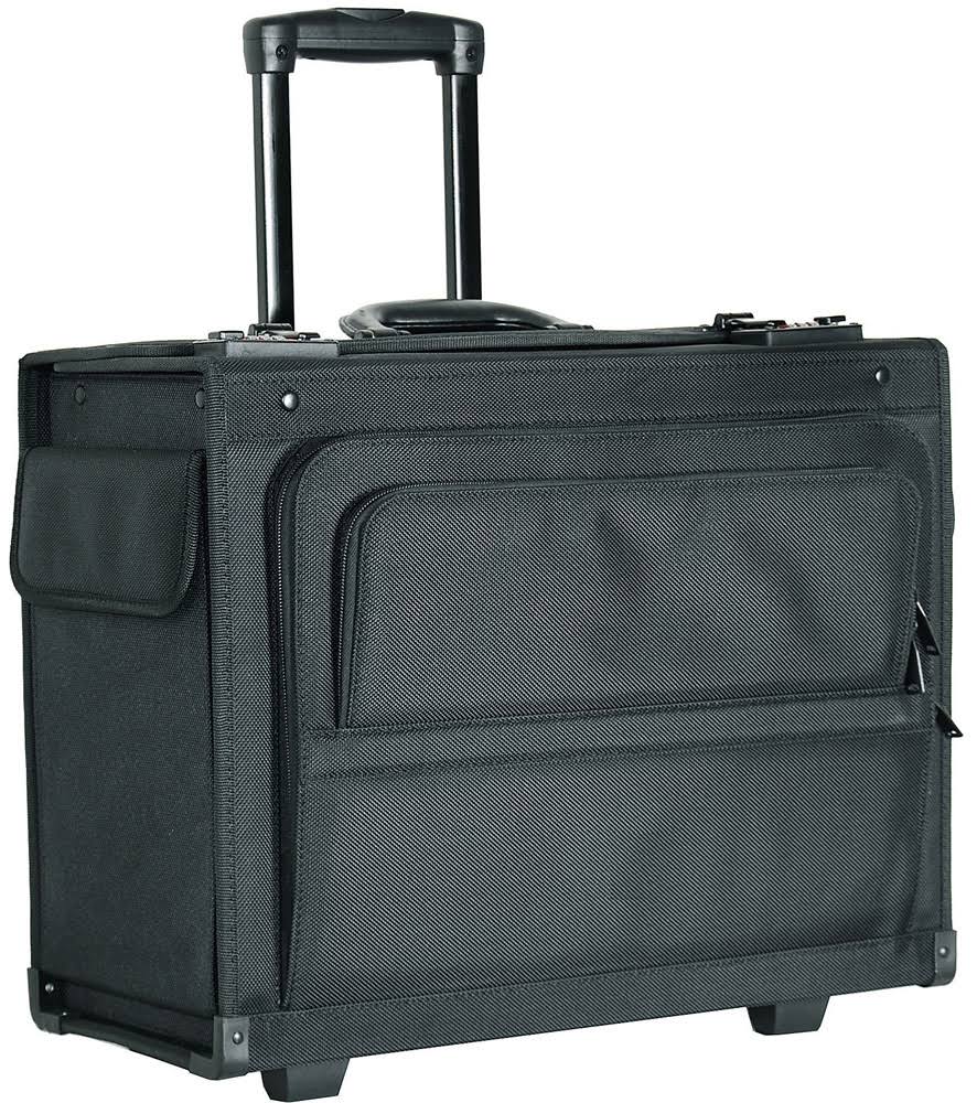 Black Rolling Laptop Catalog Case X670389