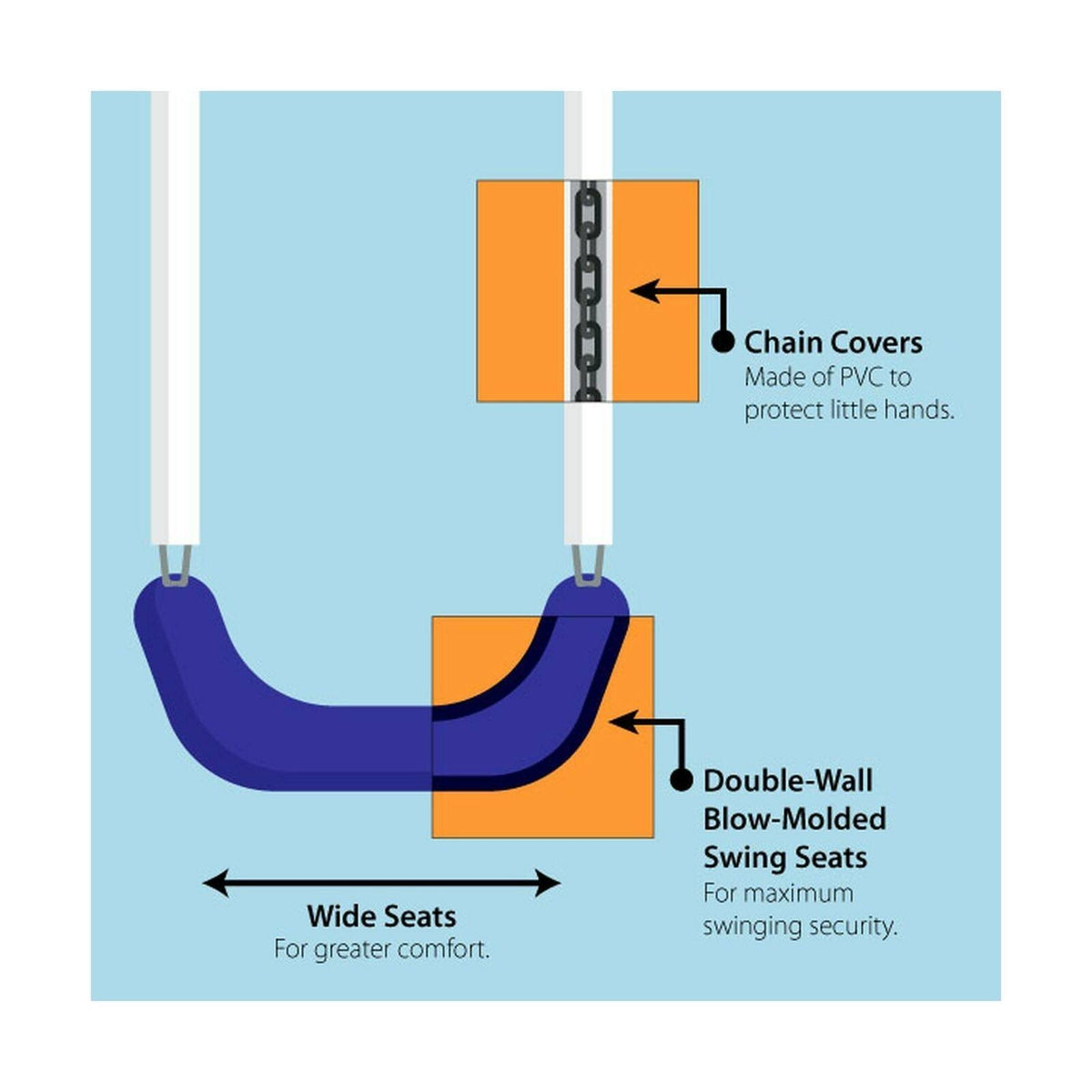 Metal Swing Set B8506