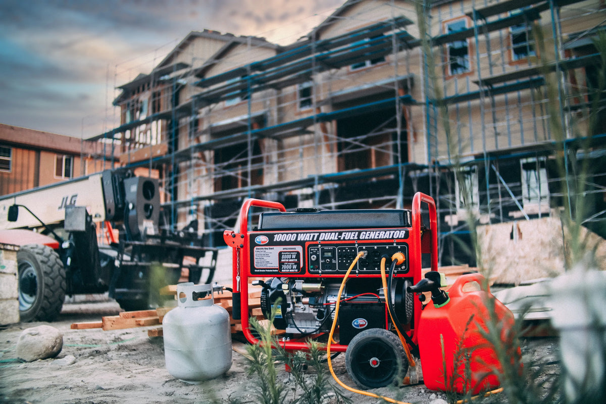 10000 Watt Dual Fuel Portable Generator with Electric Start I207