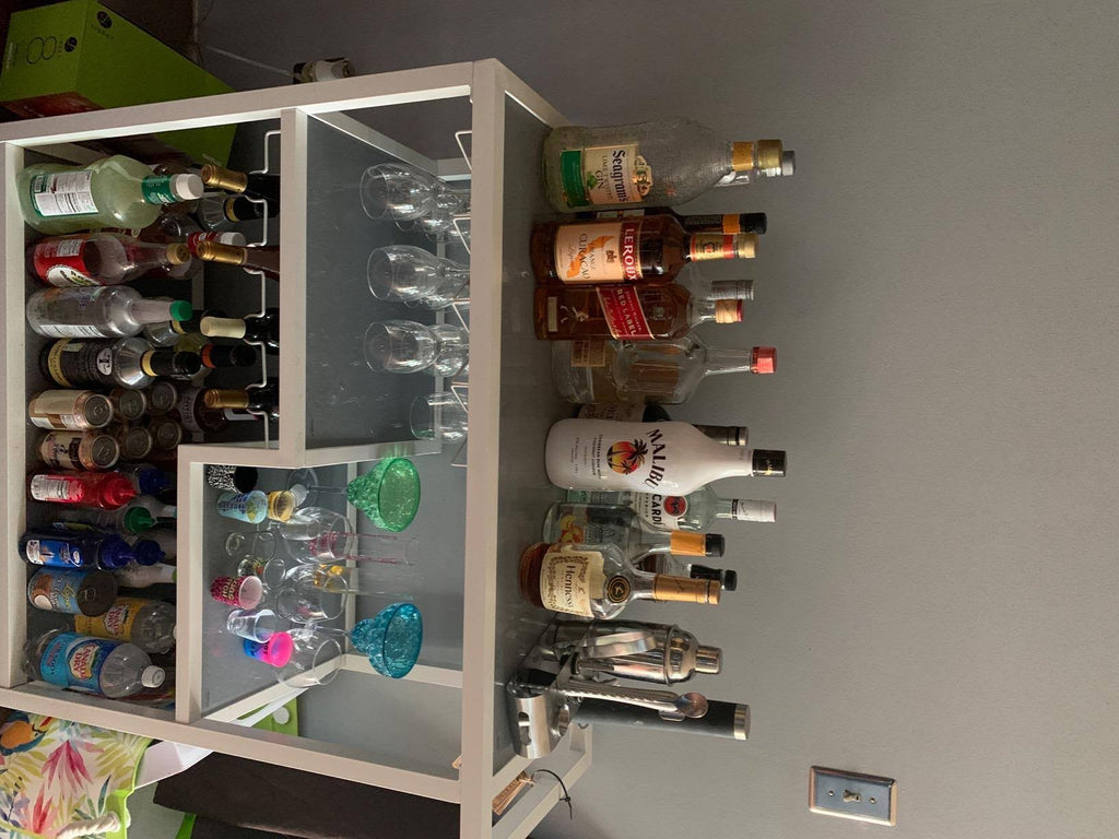 White Bar Cart U77691