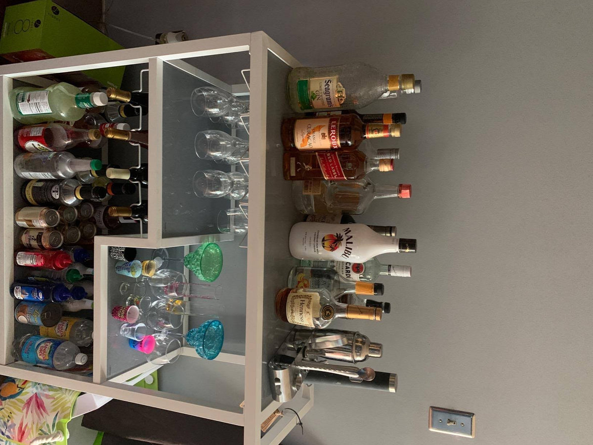 White Bar Cart U77691