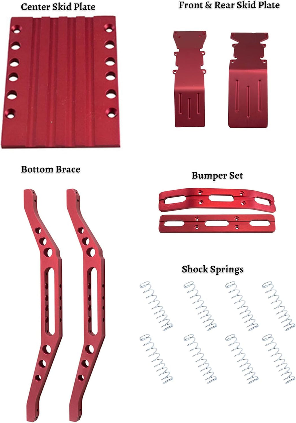 Aluminum Parts and Accessories Set for RC Car L9860
