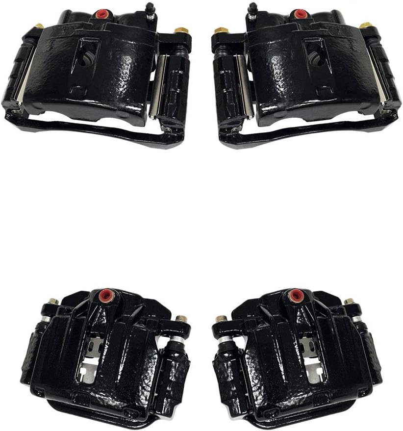 Black Semi-Loaded Calipers and Hardware Brake Kit Z916