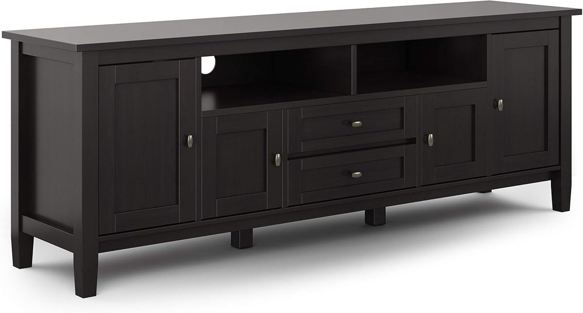 72 inch Wide Rustic Solid Wood TV Media Stand L60862