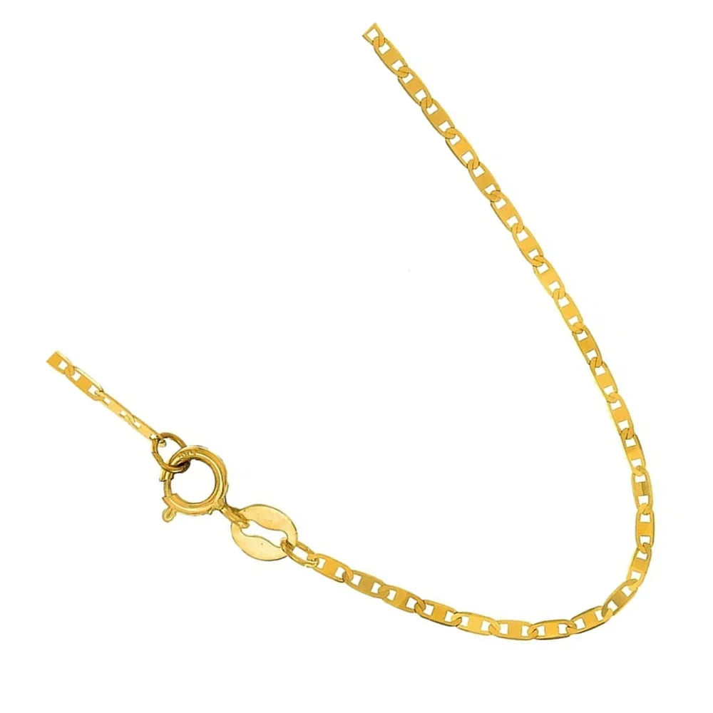 Solid Yellow Gold Mariner Chain Necklace D2600