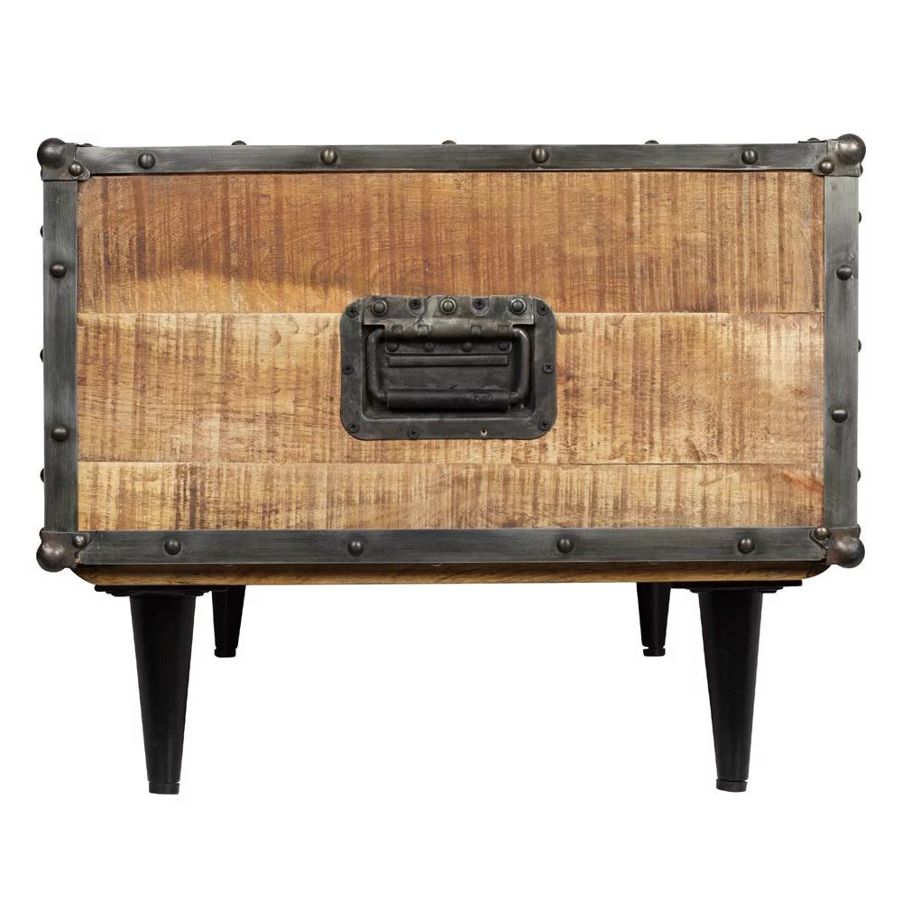 Solid Wood Coffee Table Rustic Oak J311627