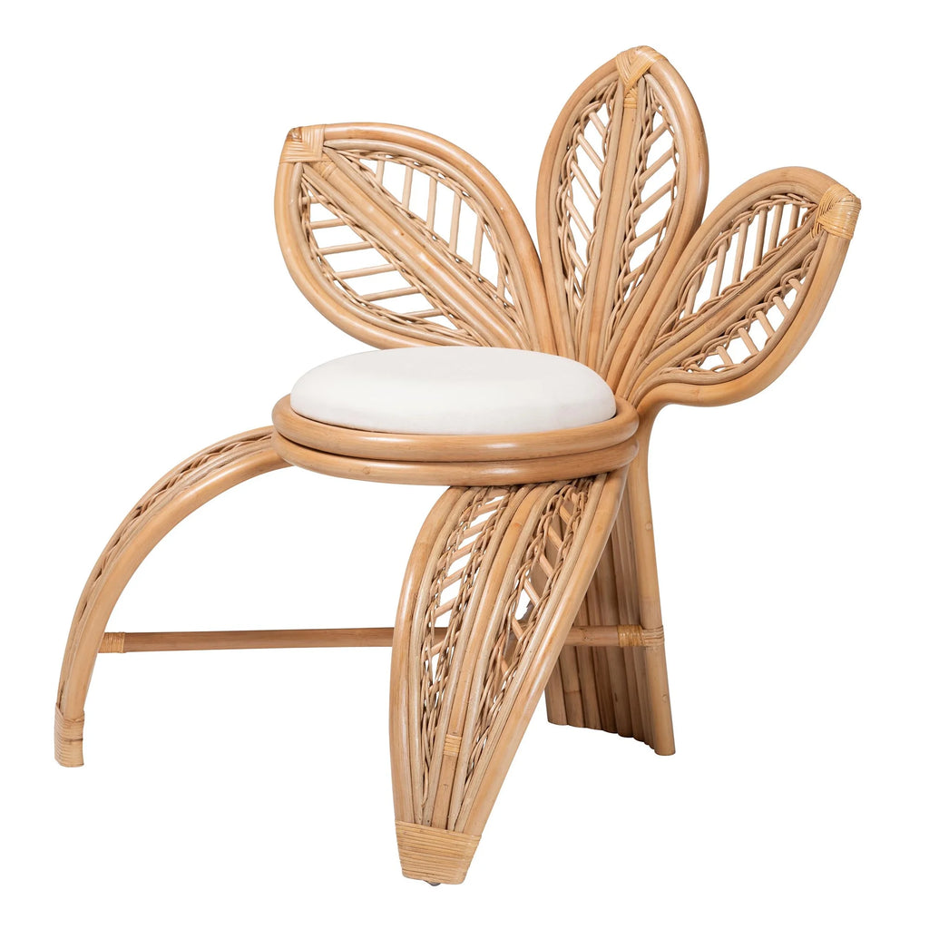 Natural Rattan Leaf Accent Chair R797