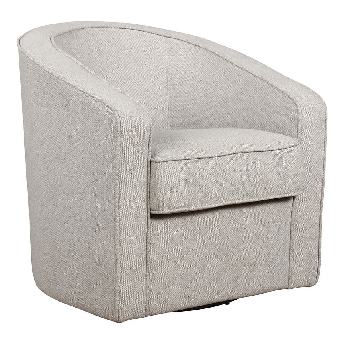 Gray Zig Zag Fabric Swivel Chair E1646