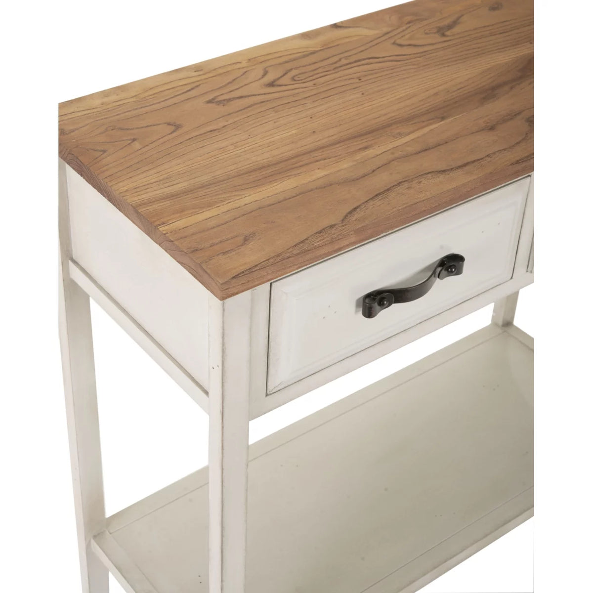 White Console Table With Storage Drawers K5058