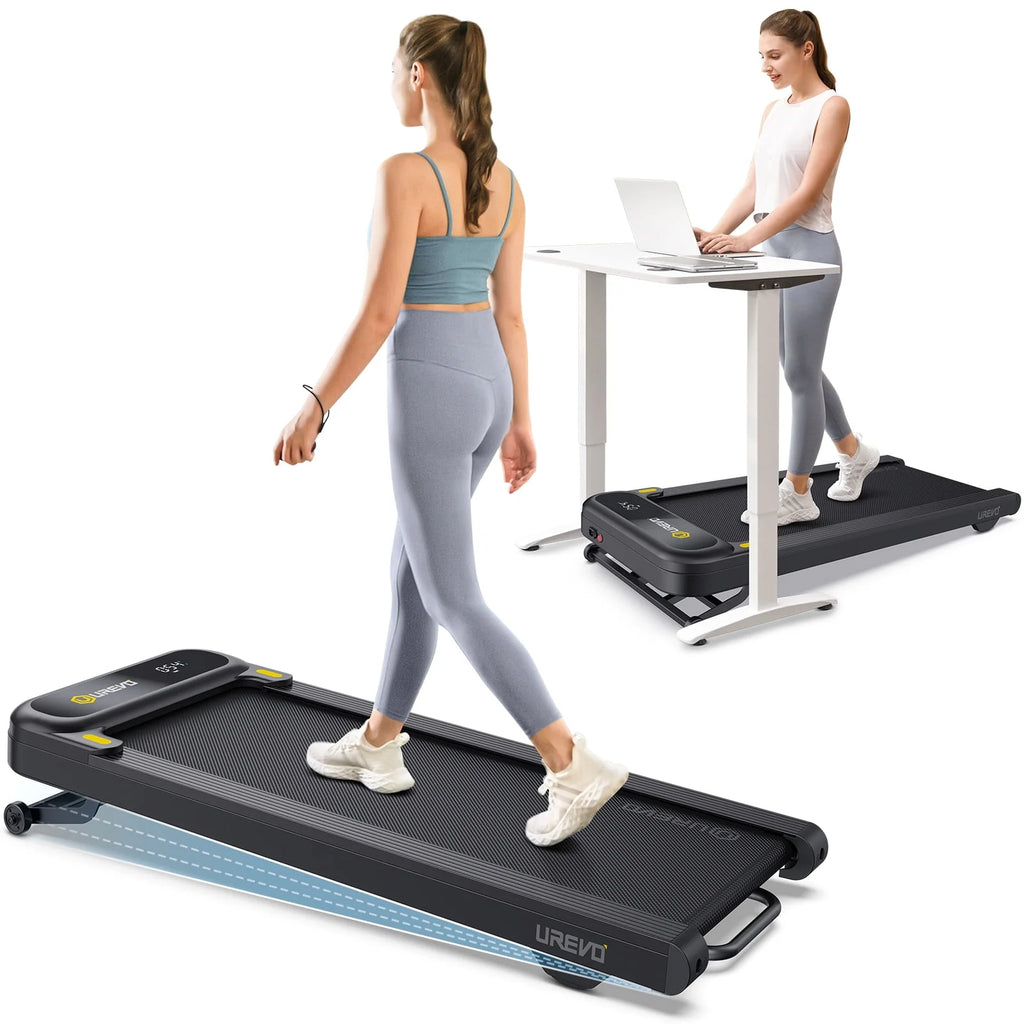 2 in 1 Under Desk Treadmill with Remote Control W818