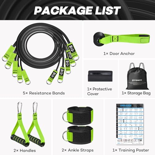 Heavy Duty Resistance Bands with Handles D1966