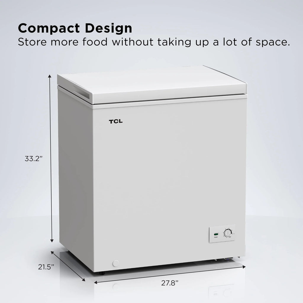 White 5.0 Cu. ft. Chest Freezer H595