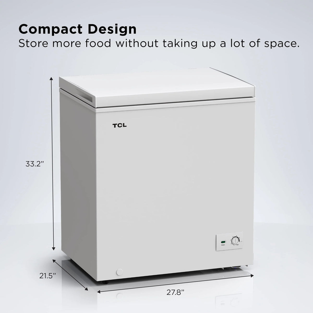 White 5.0 Cu. ft. Chest Freezer H595