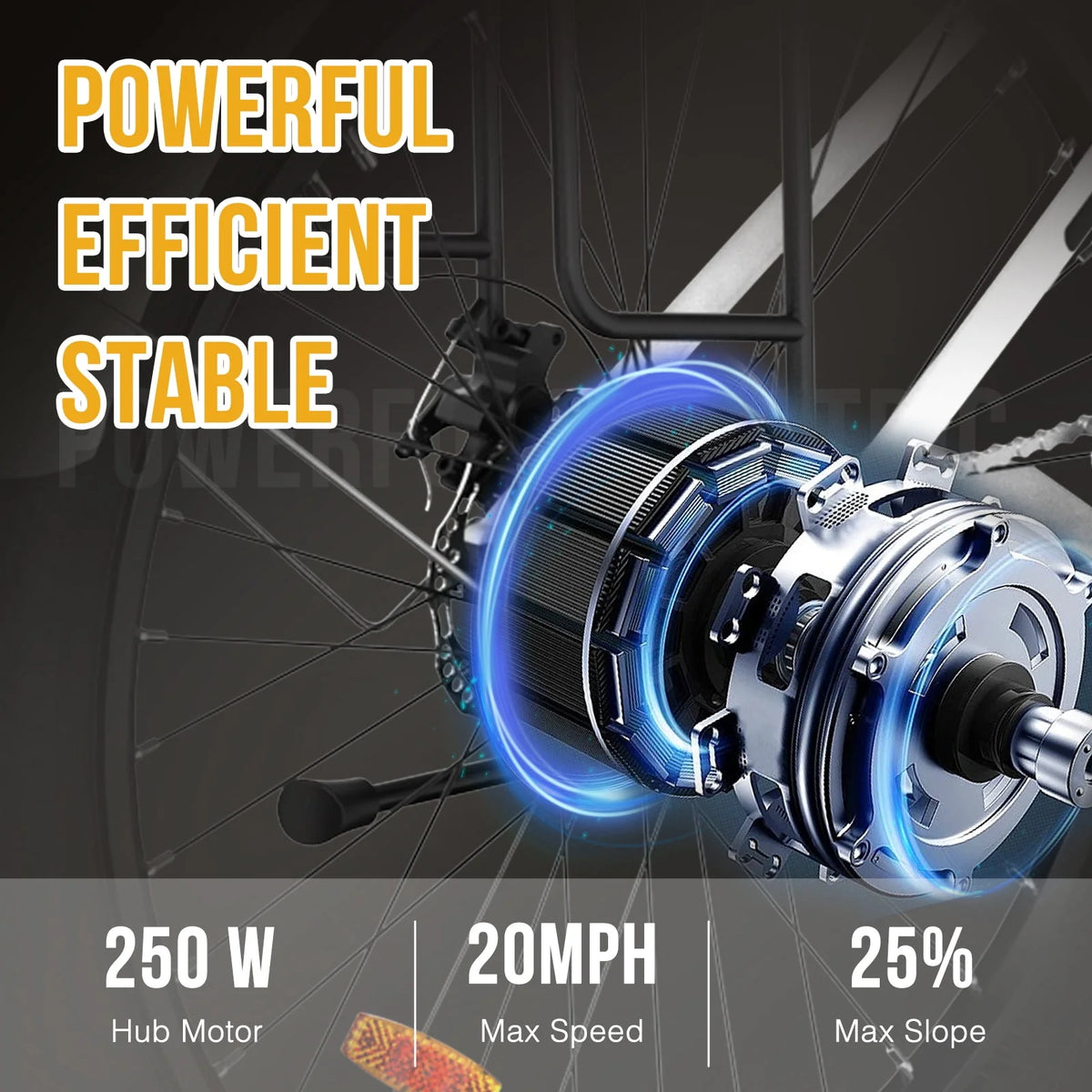 Electric Bike 26 500W Motor Mountain Bike 36V Removable Battery White N605