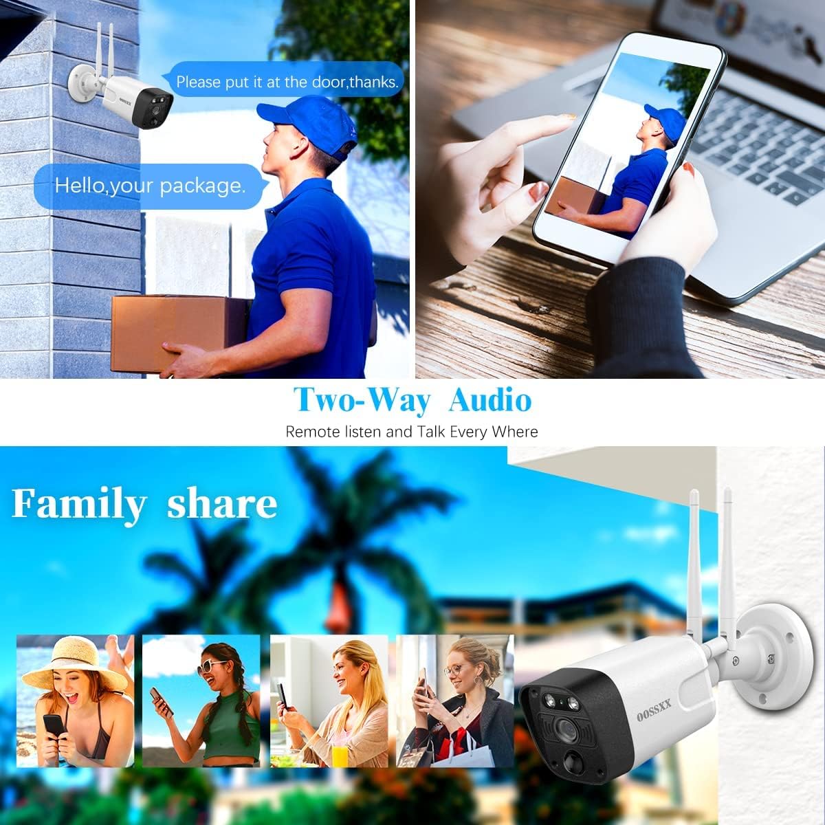 3K 5.0MP Wireless Security Camera System with 1TB Hard Drive J877