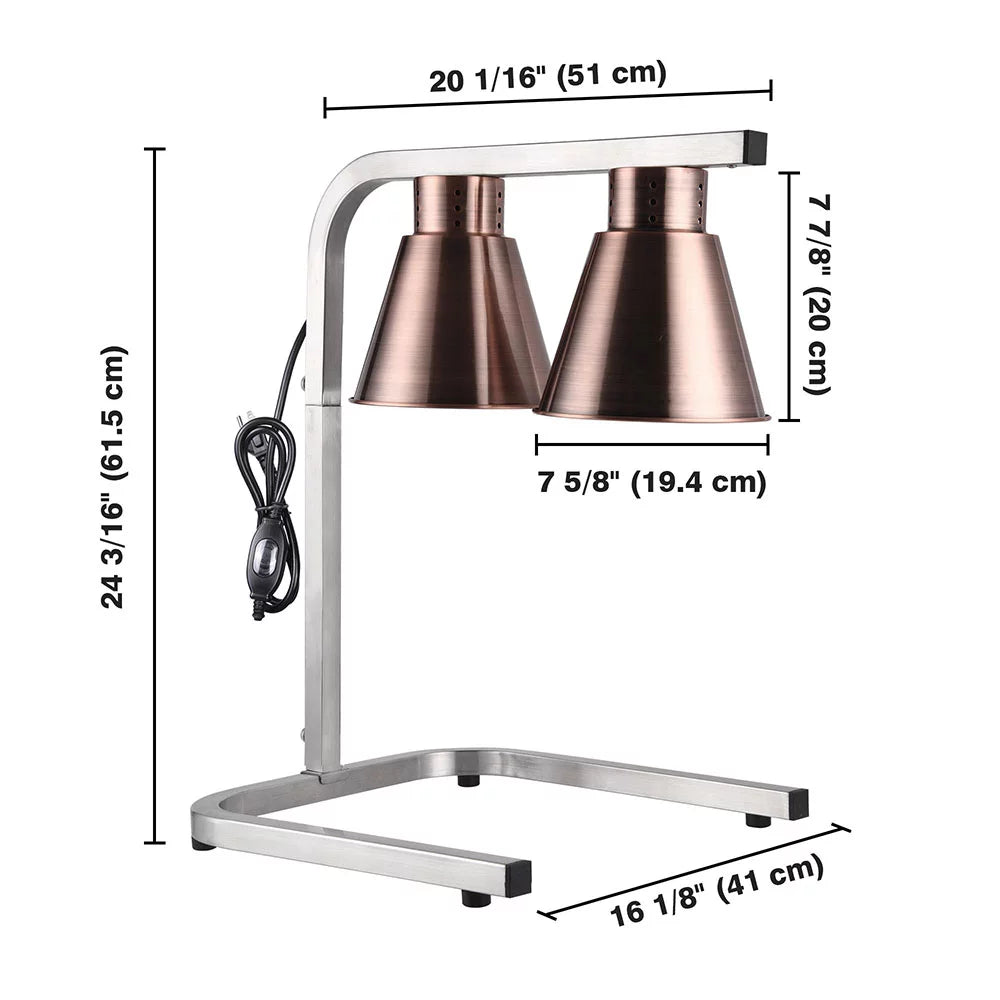 Commercial Food Warmer with Dual 250W Bulbs R45280