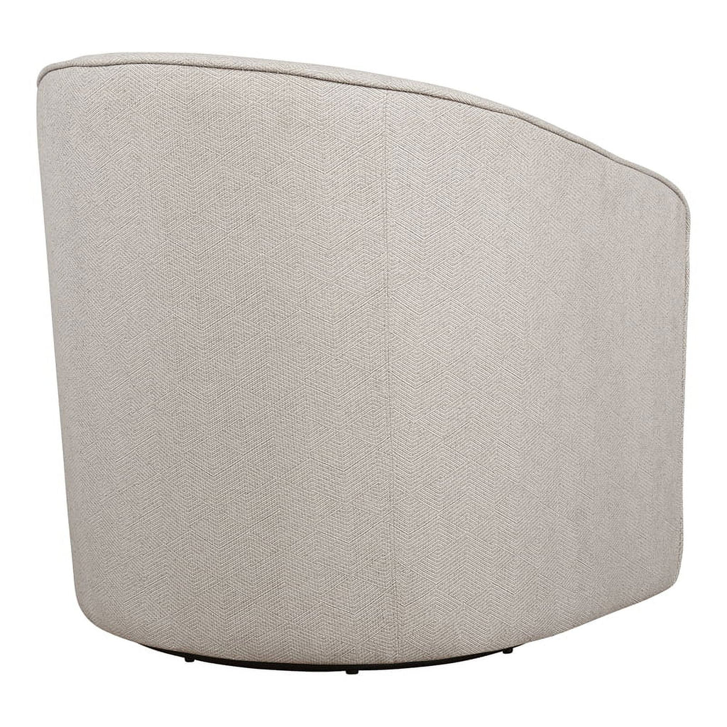 Gray Zig Zag Fabric Swivel Chair E1646