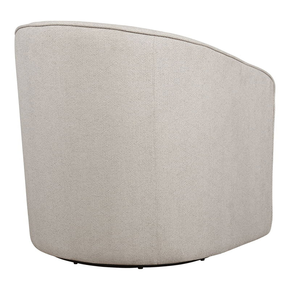 Gray Zig Zag Fabric Swivel Chair E1646