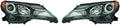 2013-2015 Toyota RAV4 Black Housing Headlight Assembly Pair E17300