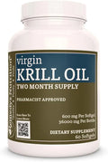 Krill Oil 600 mg 60 Softgels Dietary Supplement O8891