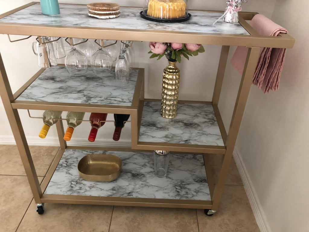 White Bar Cart U77691