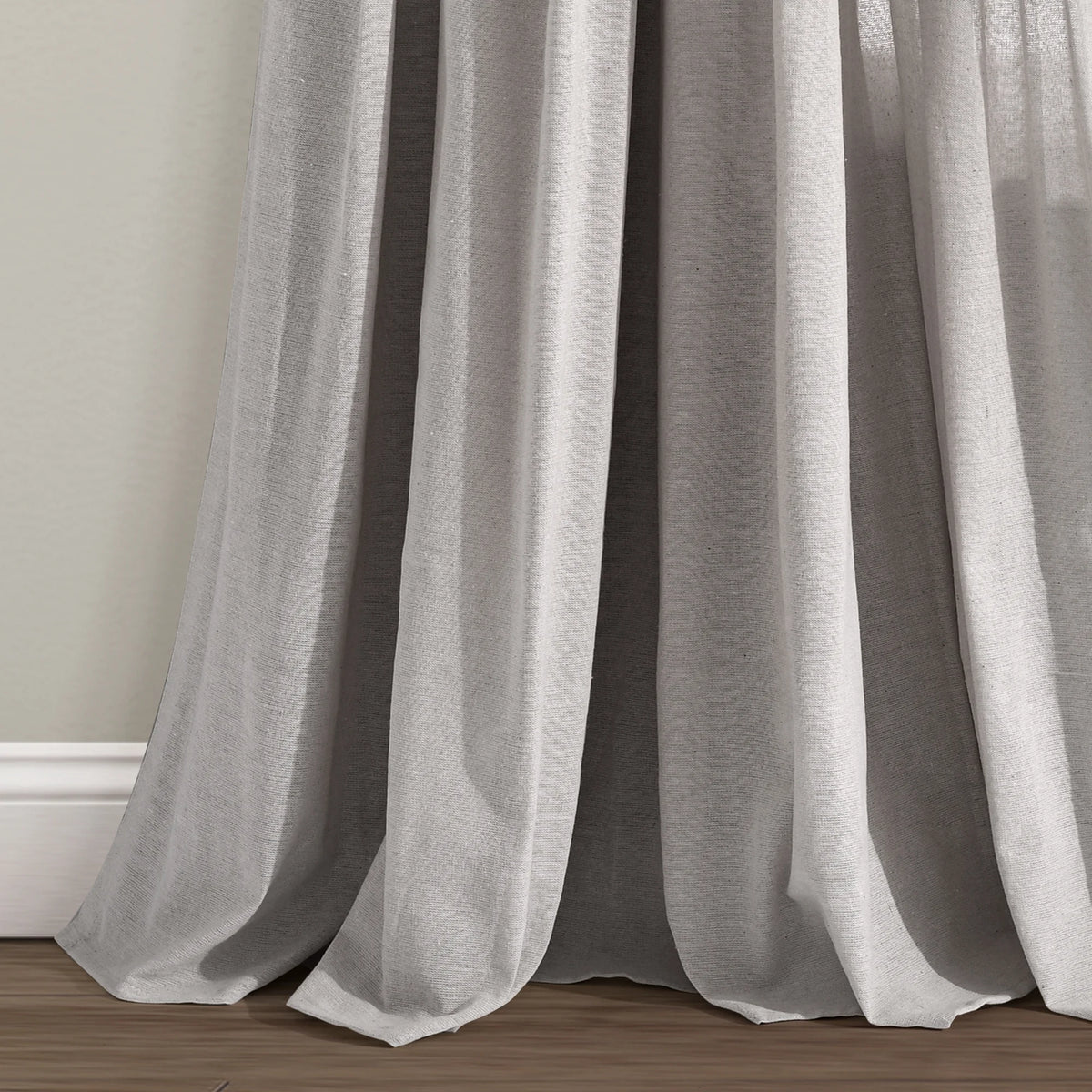 Gray Linen Window Curtain B775