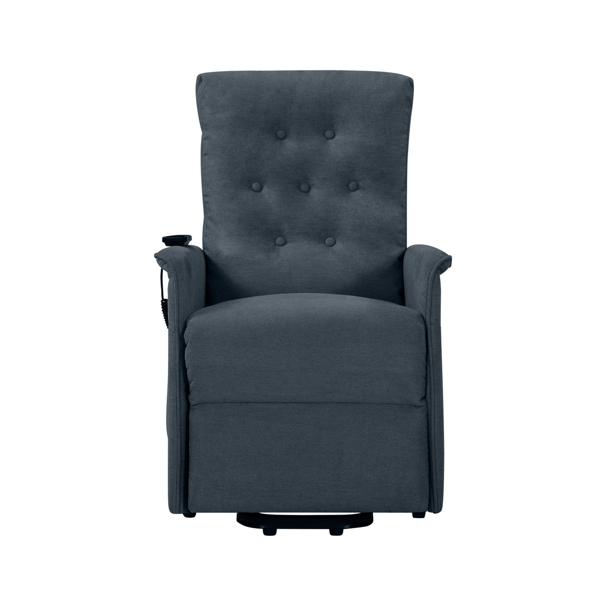 Blue Velour Power Recline and Lift Chair F520228