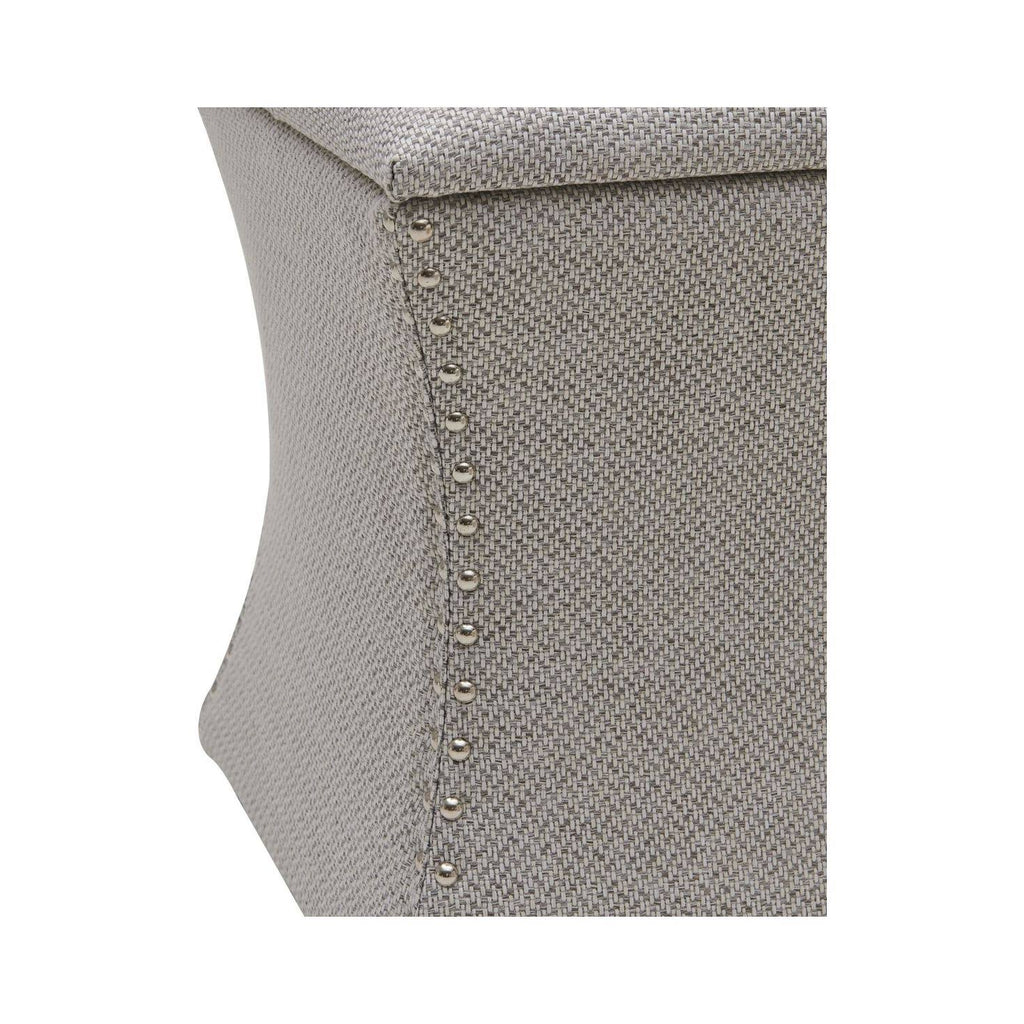 Gray Tufted Storage Ottoman K5559