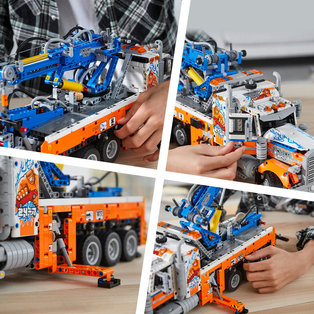 Heavy-Duty Tow Truck Building Set J337