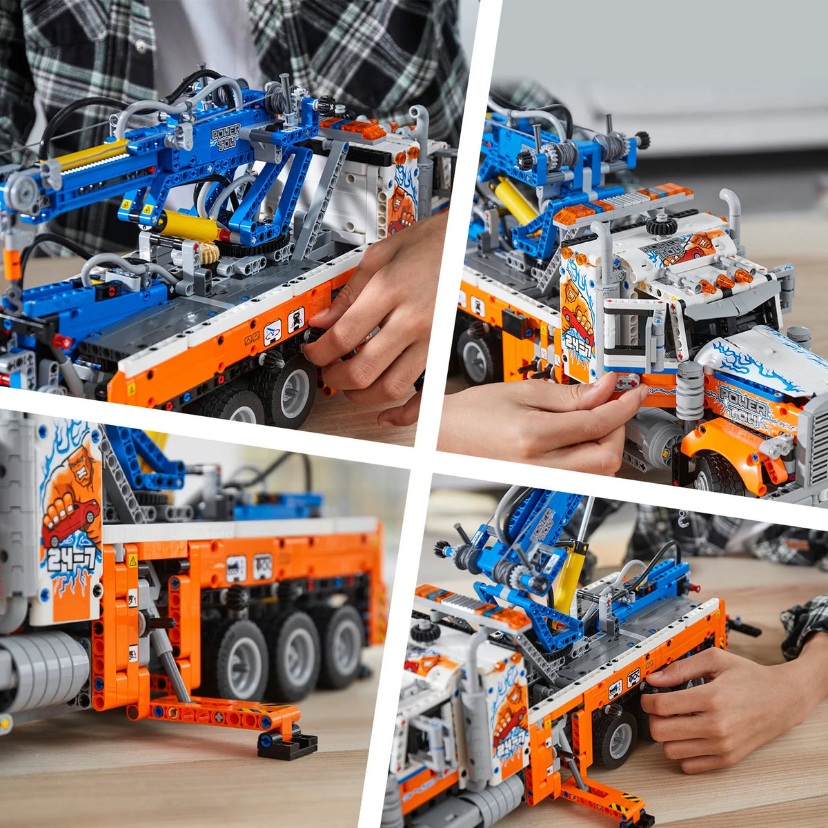 Heavy-Duty Tow Truck Building Set J337