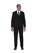 Jet Black Vested Suit H852
