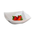 White 64oz Square Plastic Serving Bowls R7636