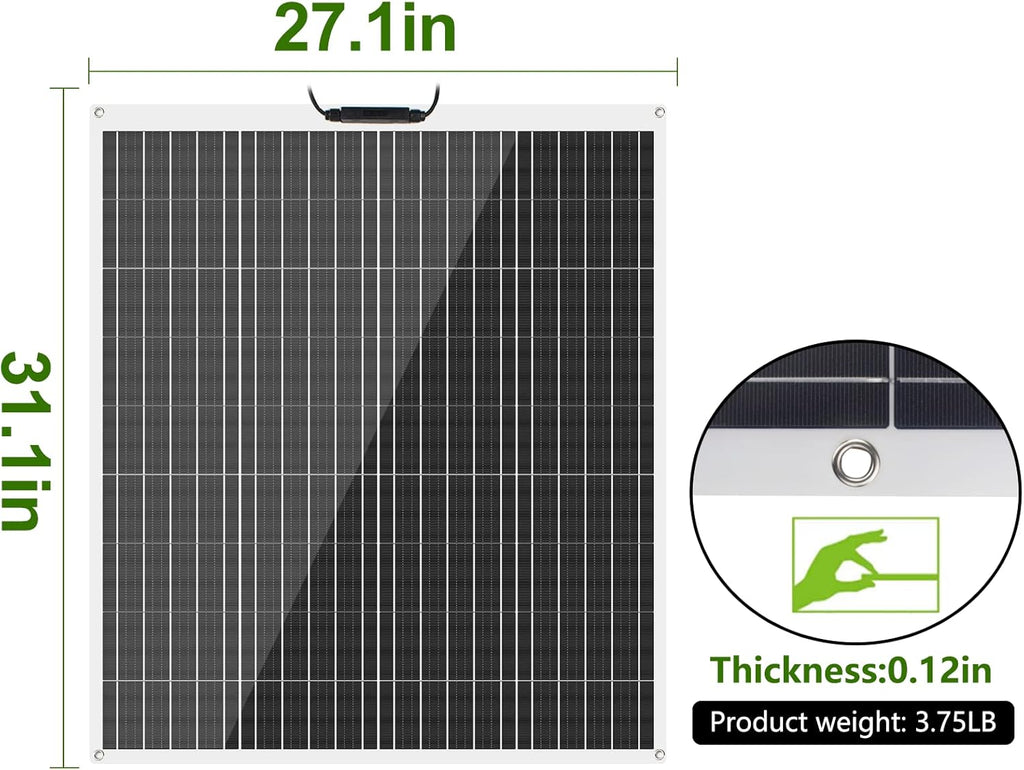 100W 12V Monocrystalline Flexible Solar Panel S957799