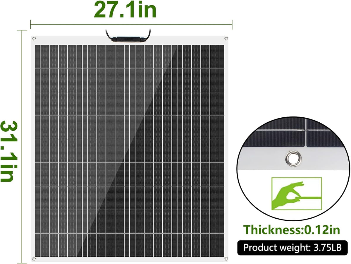100W 12V Monocrystalline Flexible Solar Panel S957799