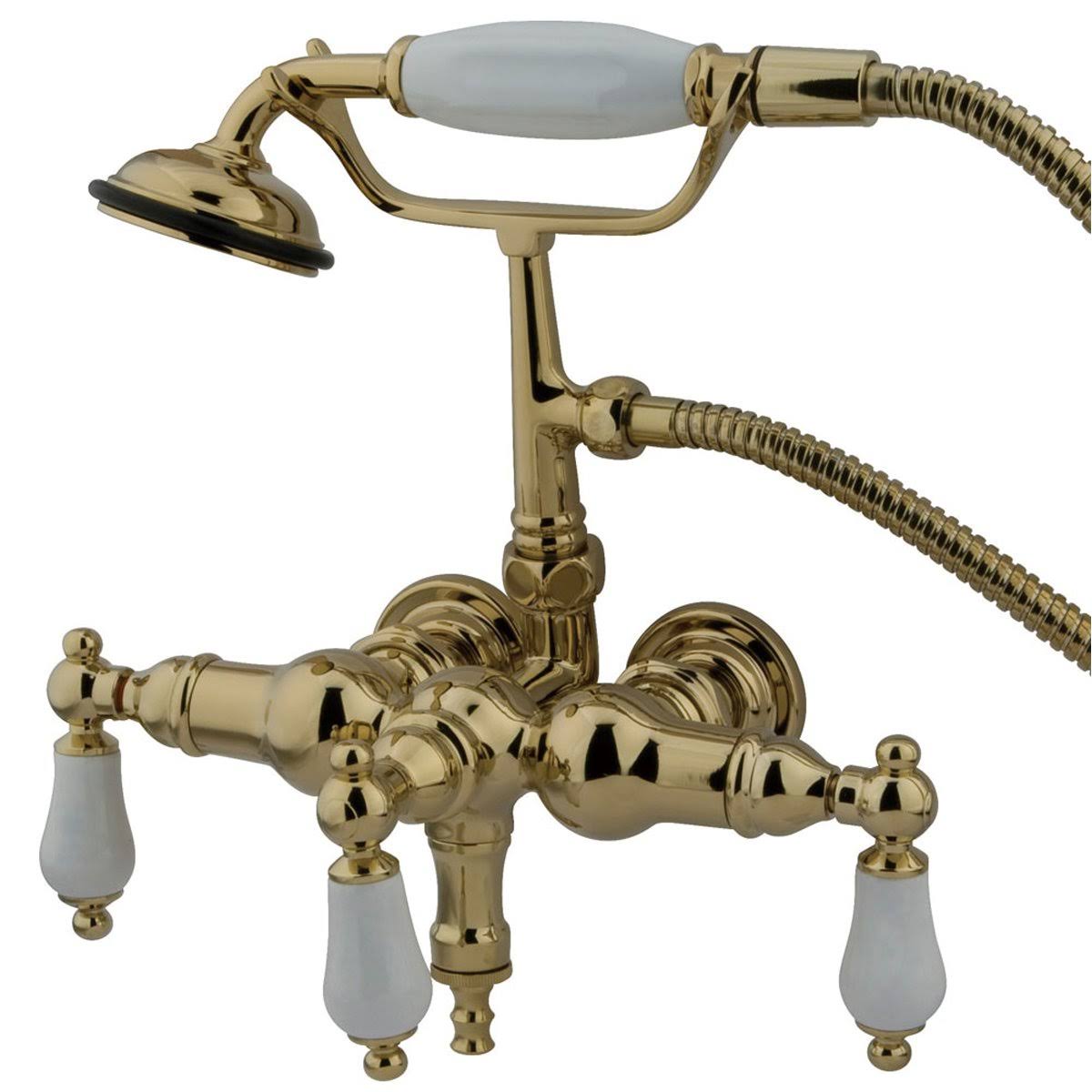 Wall Mount Clawfoot Tub Filler with Hand Shower Oil Rubbed Bronze K31936