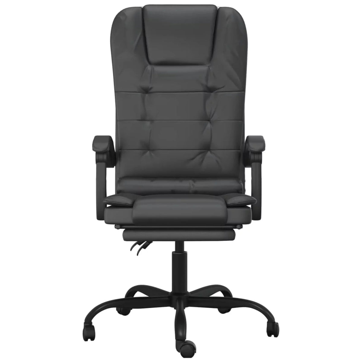 Black Faux Leather Massage Reclining Office Chair Y953