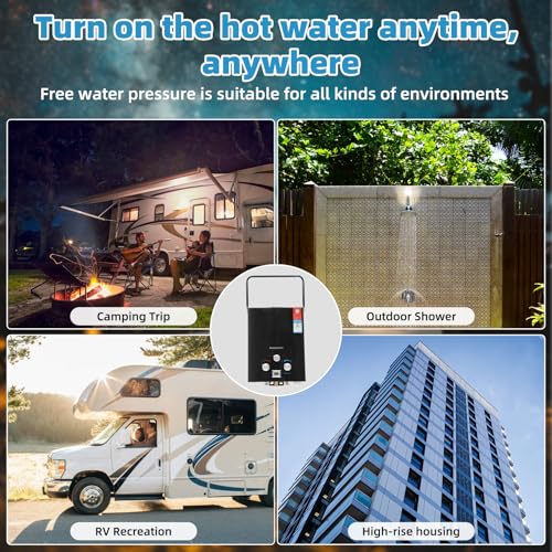 Portable Propane Tankless Water Heater 6L R635