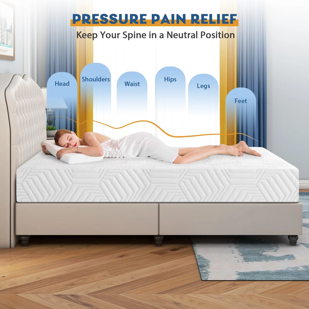 Twin Size 12 inch Gel Memory Foam Mattress I614038