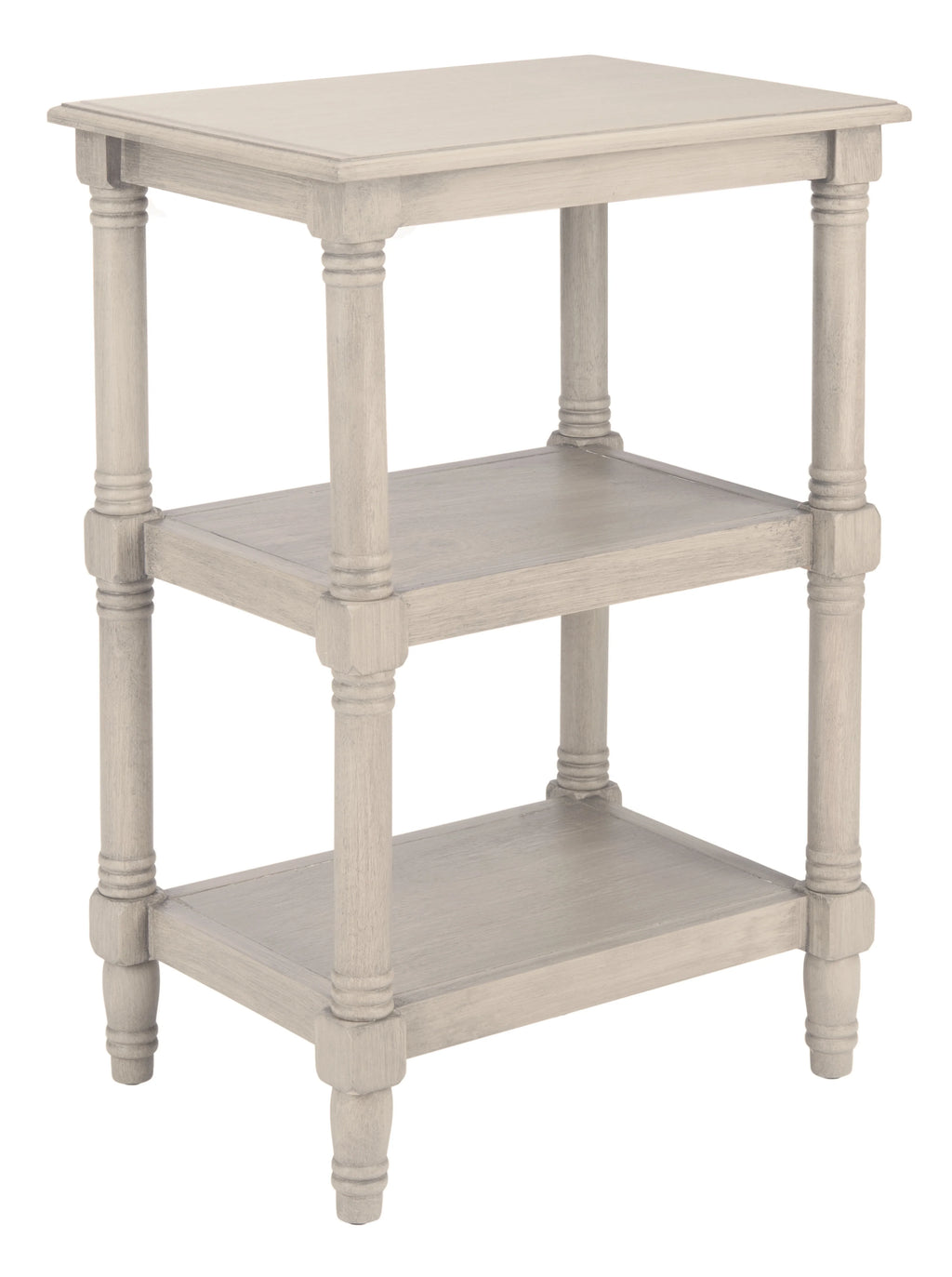 Greige Rectangle Wood End Table Y6211