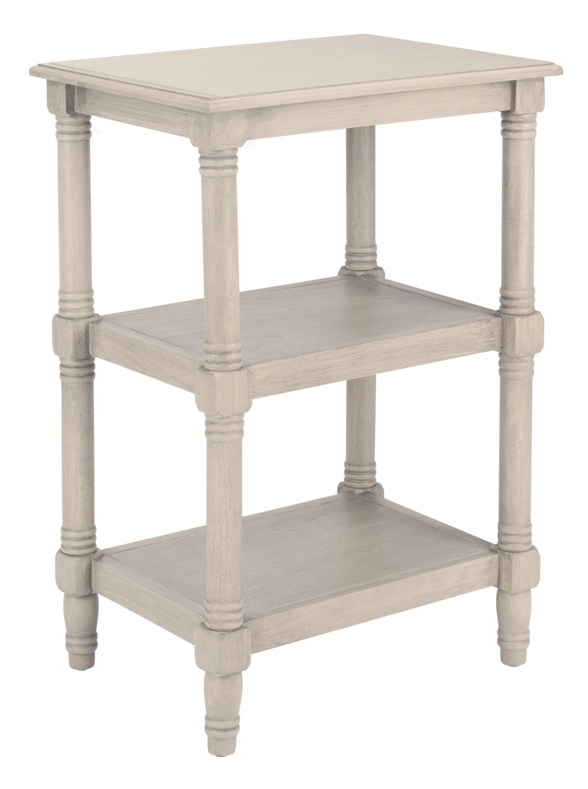 Greige Rectangle Wood End Table Y6211