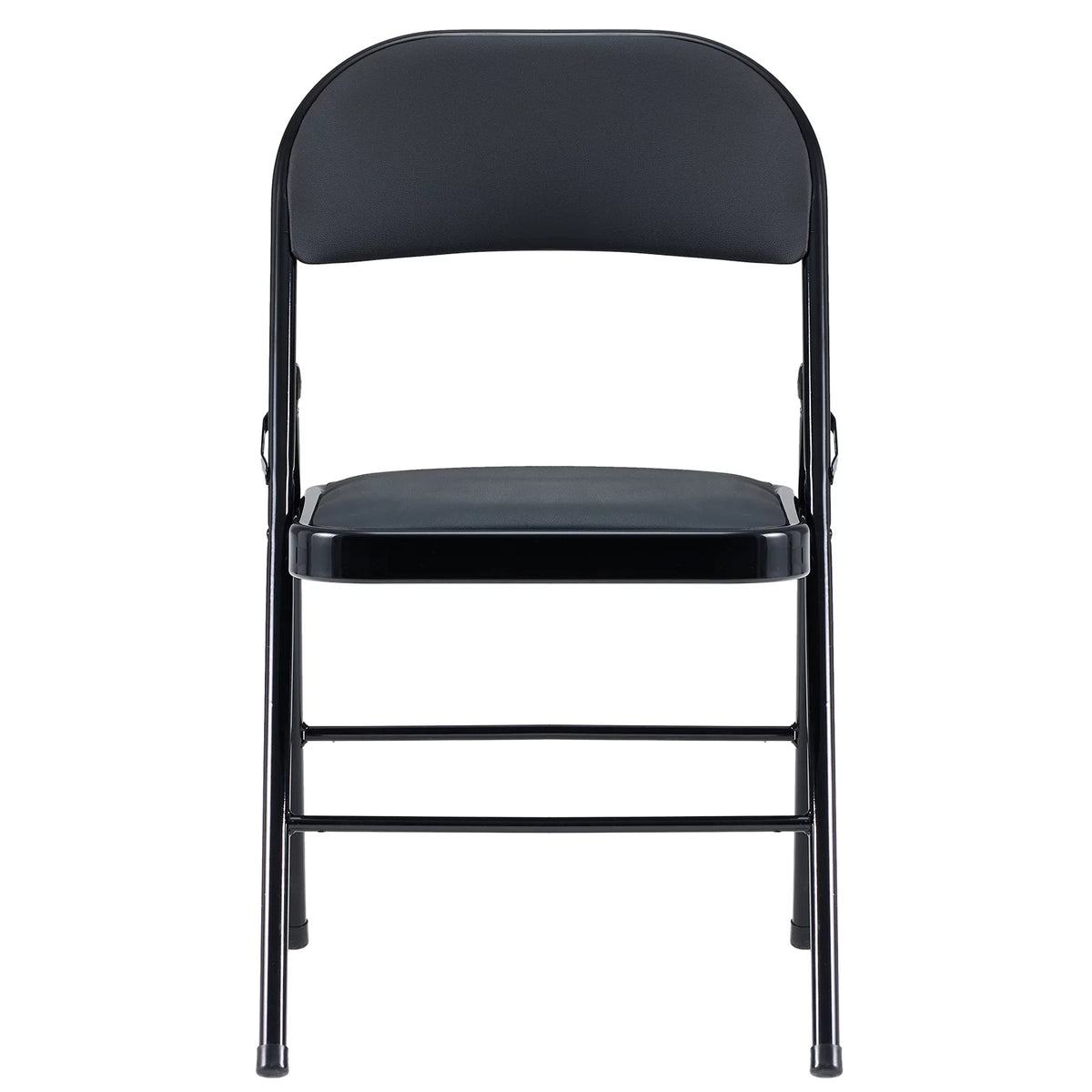 Black Folding Chairs Padded Seat Z4836