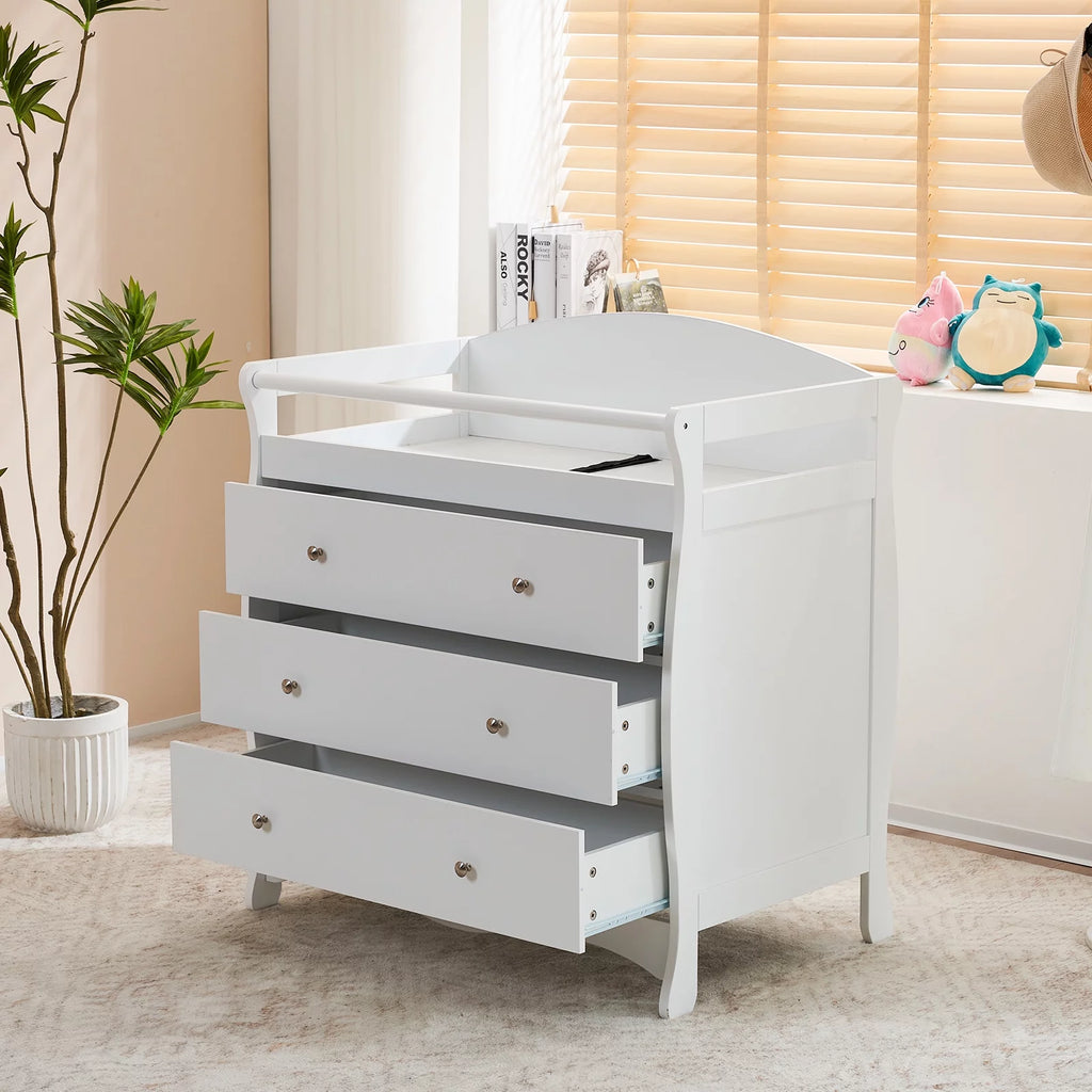 Gray 3 Drawer Changing Dresser Q88507