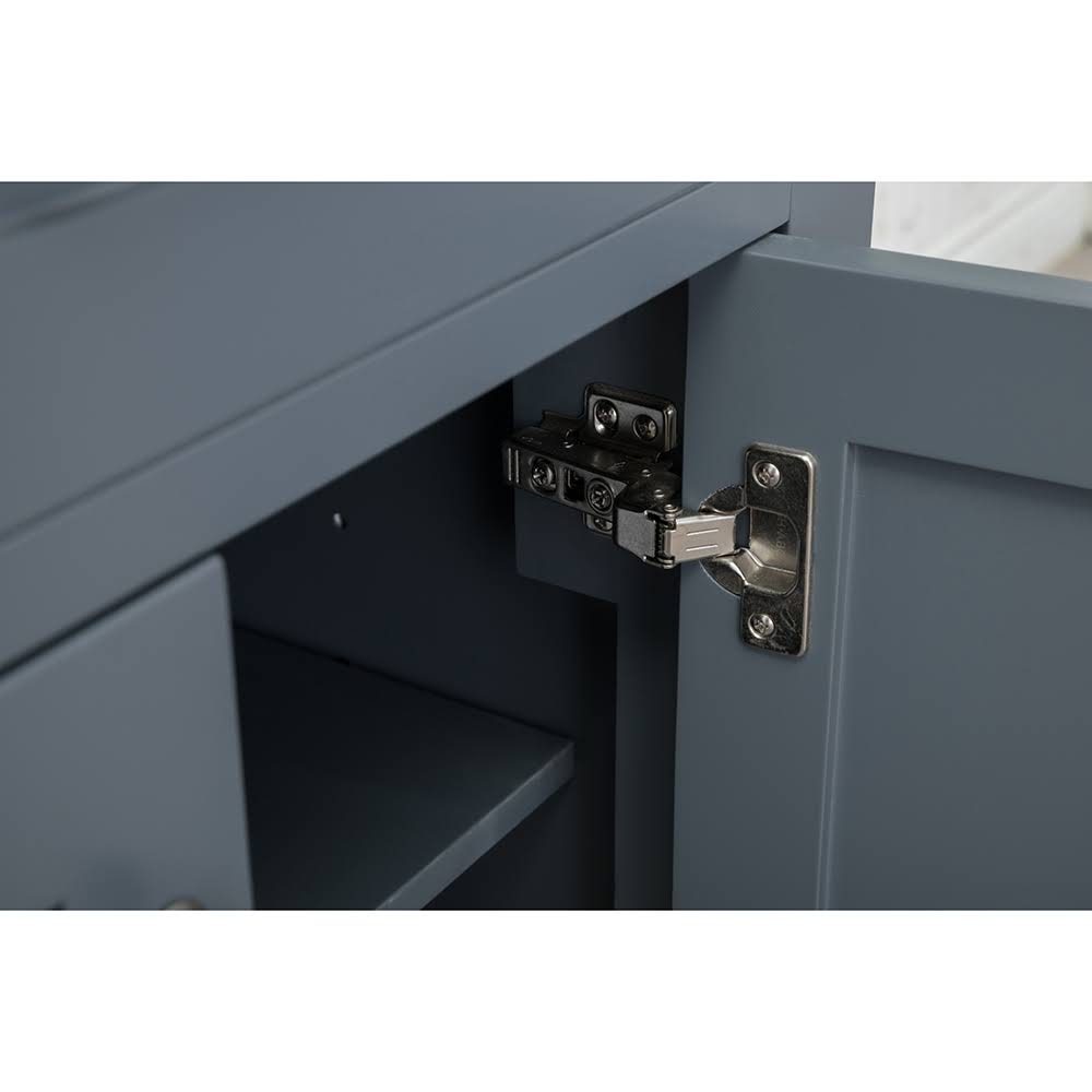 24 in. Single Gray Bathroom Vanity with Carrera Marble Top L5330