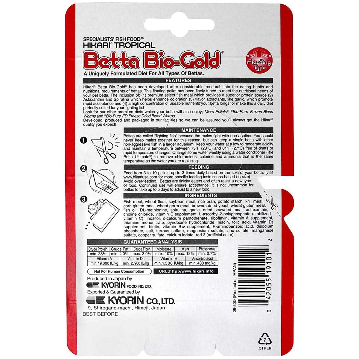 Betta Bio-Gold Pet Supplies J872